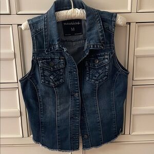 Denim vest by Maurices size M